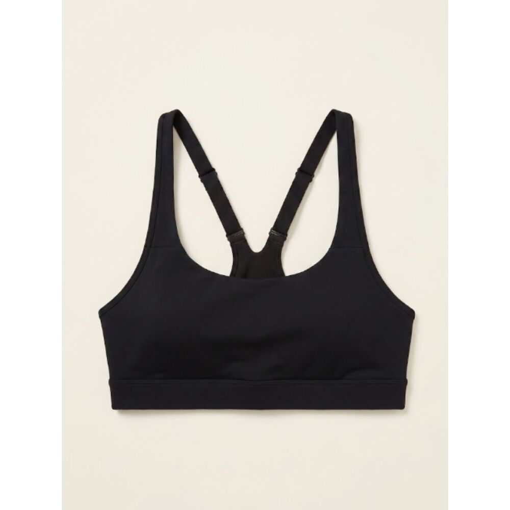 lululemon All Powered Up Bra 36A Black Medium Support Adjustable W2BQDS